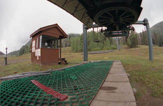 A lonely Graduate lift awaits winter earlier this month.  The ski area will open for Benefit Day on Nov. 27./ Photo by Ben Eng