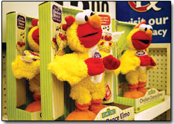 A Muppet in bird's clothing: Elmo recreates himself, vying to once again be the hot toy of the year.
