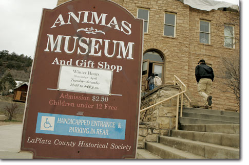 A steady stream of spring breakers kept the Animas Museum filled
with Tuesday afternoon.