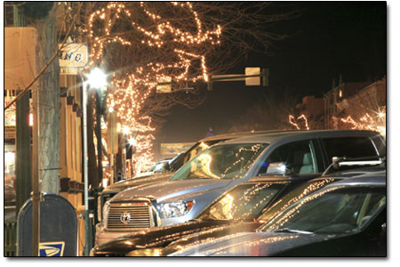 A show of lights on Main Avenue help spread the holiday cheer
and dispell any lingering winter darkness doldrums