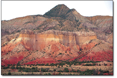 The landscape that inpsired Georgia OKeeffe, near historic Ghost
Ranch, outside Abiquiu.
